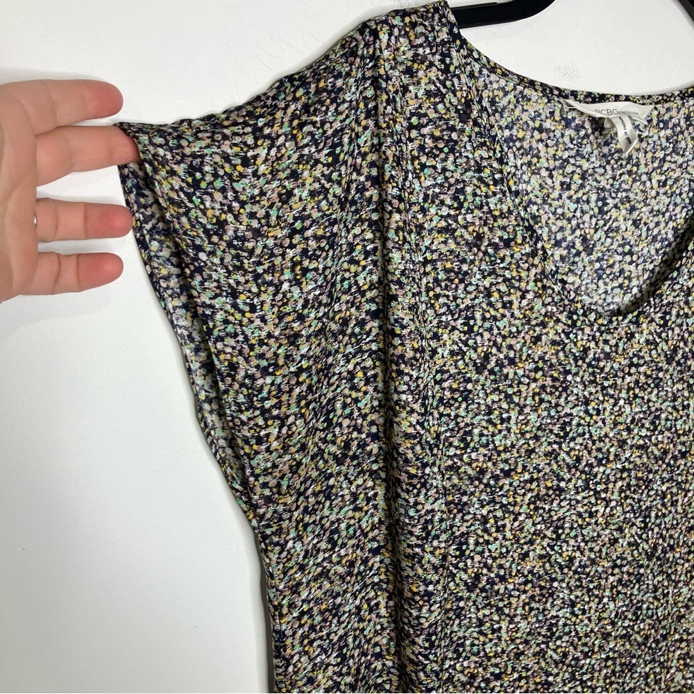 Bcbgeneration Multicolored Shift Dress Pockets Si… - image 3